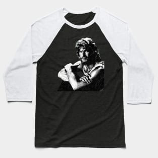 Patrick Swayze bw Retro Baseball T-Shirt